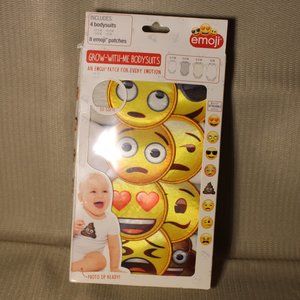 Infant Emoji Grow-With-Me Bodysuits Gift Set 0-12 mos